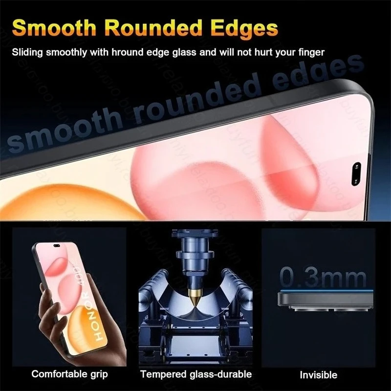 3 قطعة 9D الزجاج المقسى منحني واقي للشاشة ل Honor400 Honor 400 Pro 5G زجاج واقي على Honor400LITE Honar Honer 400Pro #5