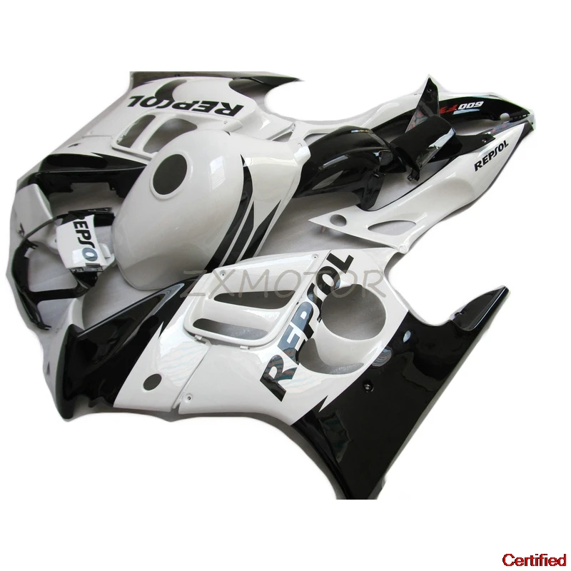 Repsol Fairing Kit For HONDA CBR 600 F3 1997 1998 Fashion fairings CBR600 cbr 600 97 98 White Black Plastic VD43