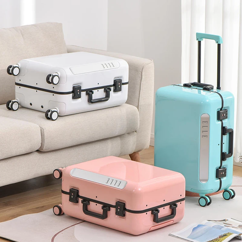 New Macaron suitcase 20/24 inch boarding trolley luggage women's fashion trend