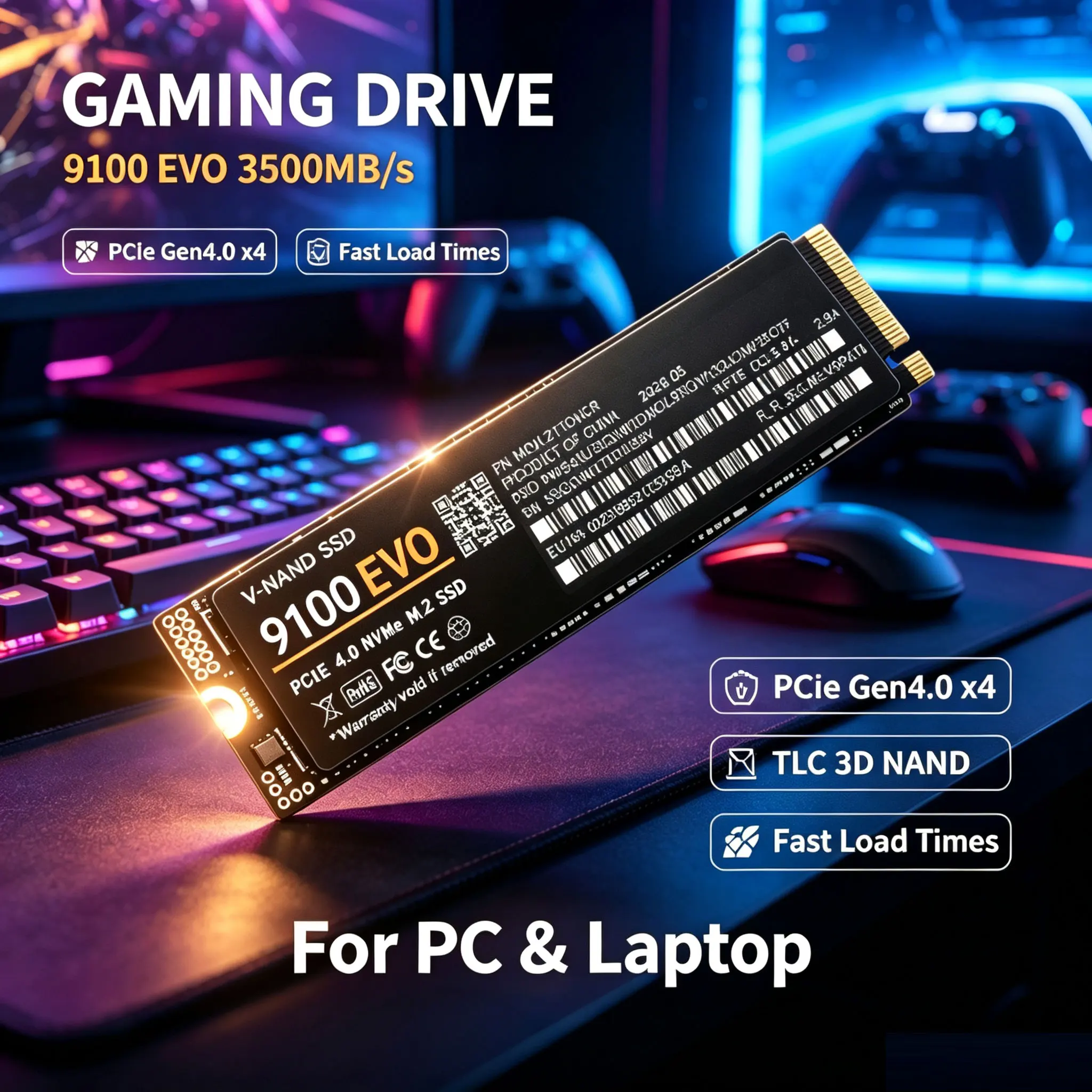 SSD NVMe M.2 per gaming 9100 E - M.2 Nvme 4Tb Pcie 4.0 Ssd recensione e prezzo