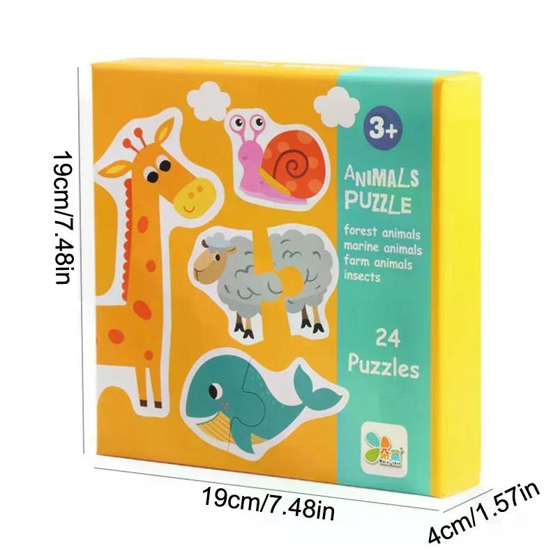 Zabawki dla dzieci, drewniane puzzle, gra edukacyjna, wczesna nauka, poznawcze, zwierzęta, owoce, transport, zabawki edukacyjne