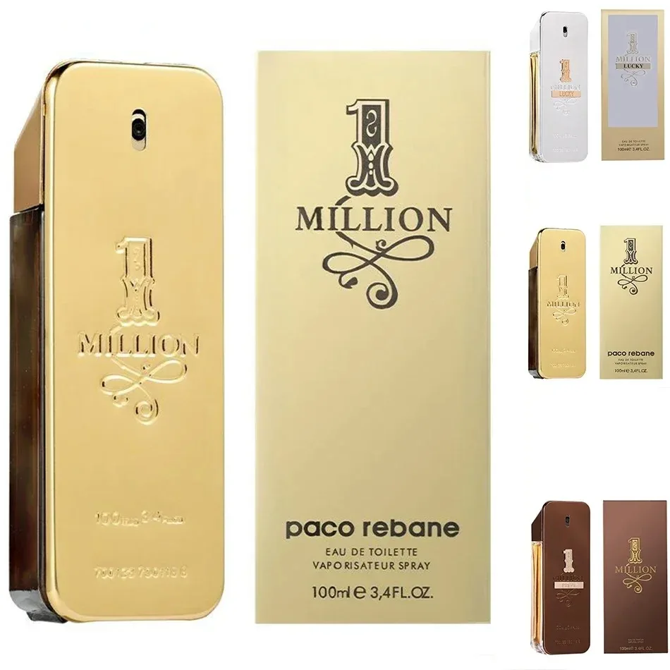 2024 New 100ml Soft Golden Millionaire Men'S Seductive Leather Notes Best Gifts for Men and Women