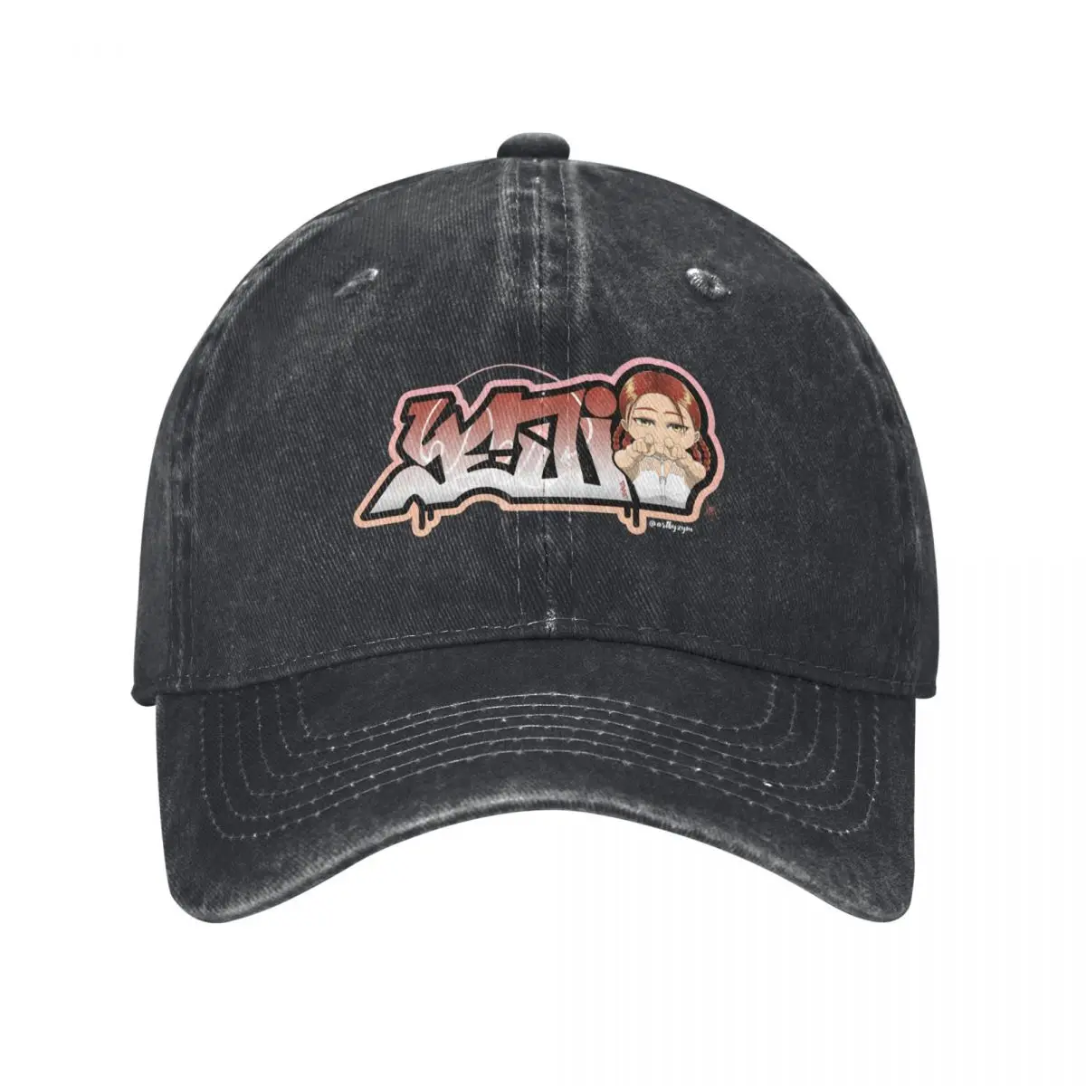 

Itzy - Yeji (Graffiti/Chibi) Baseball Cap Luxury Hat Snapback Cap Funny hats hats on offer Women's Men's