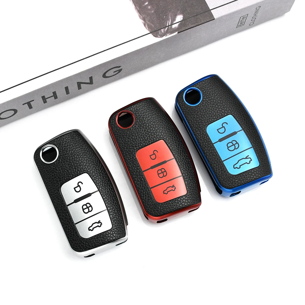 Funda para llave de coche sin llave, Protector Fob para Ford Fiesta Focus 2 Eco Sport Galaxy Ecosport Kuga Escape Falcon b-max c-max