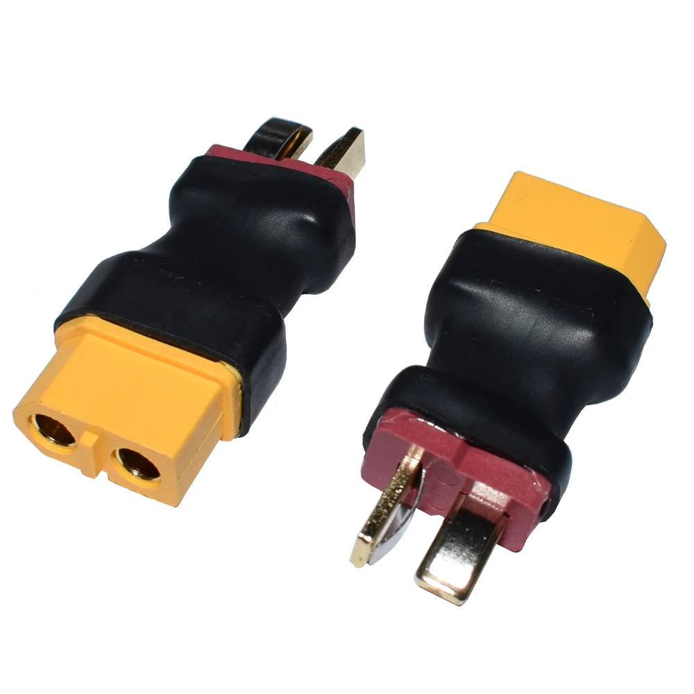 Adaptador de conector Amass 4 piezas XT60, conector hembra a macho, sin cables, batería RC LiPo NiMH, ESC