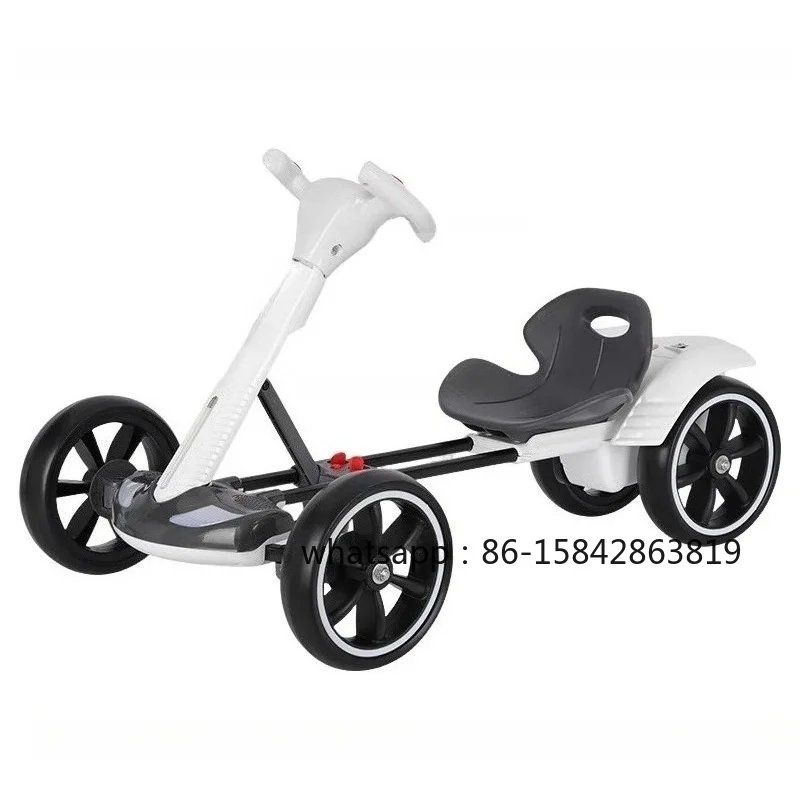 Children's Electric Kart Electric Four-wheeled Car, Foldable for Adults To Sit, Portable Children's Toy Car