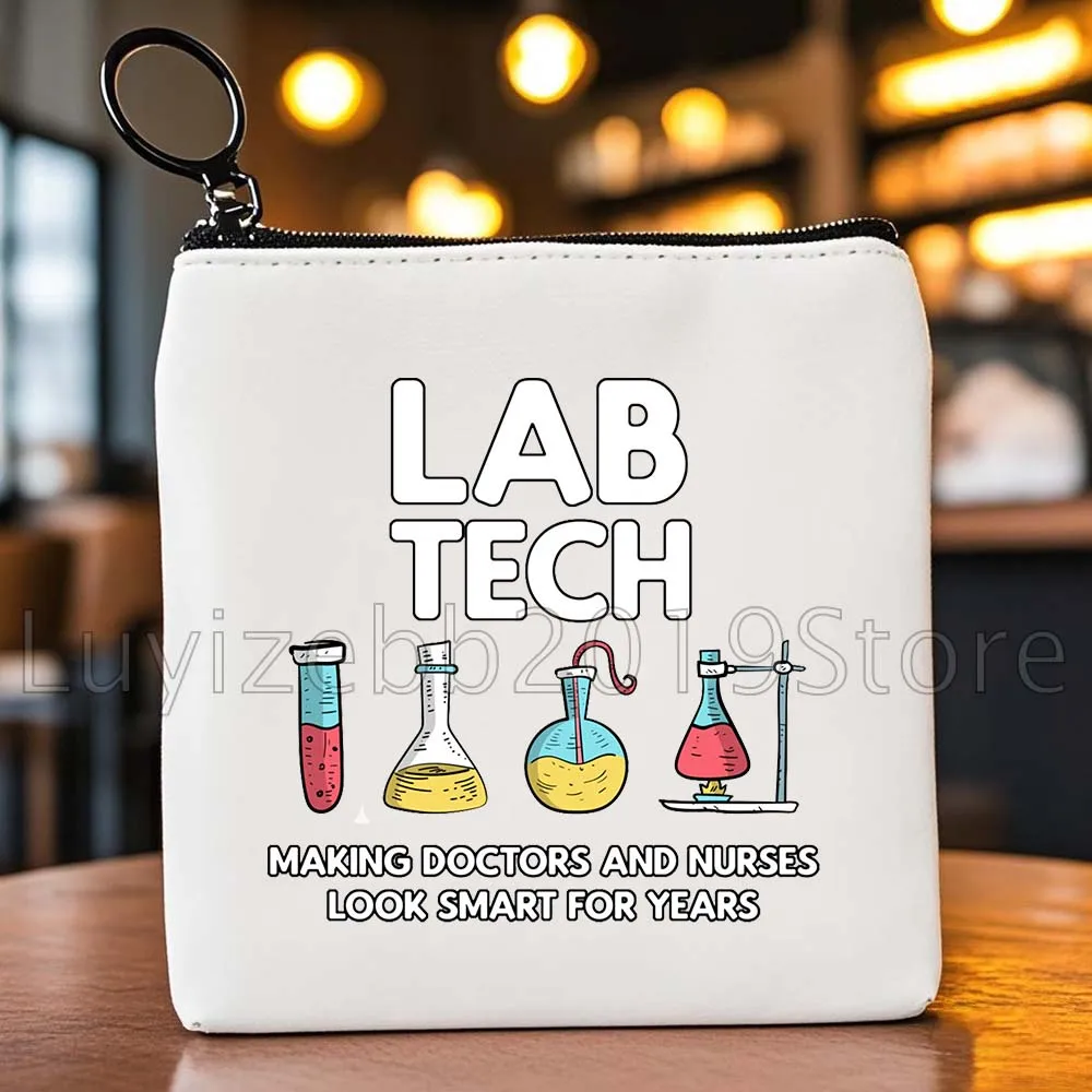 Geschenk für Naturwissenschaften, Schule, Schüler, Lehrer, Biologie, Chemie, Physik, Wissenschaftler, Segeltuch, Münzgeldbörse, Tasche, Schlüsselaufbewahrung, Kartentaschen, Geldbörsen-Beutel