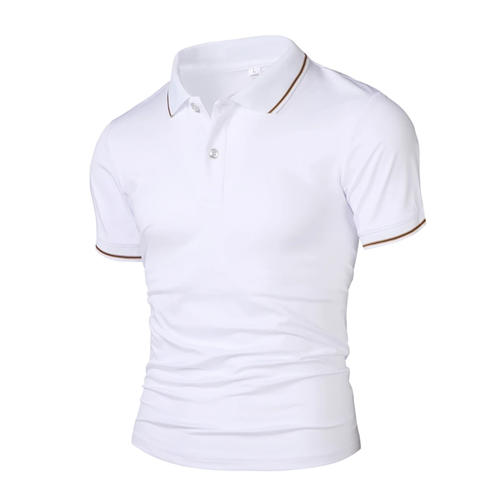 Men's Polo Shirts Golf Tennis T-shirts Short Sleeve Slim-Fit Tee Moisture-Wicking Performance Collared Quick Dry Summer Shirts - Image 5