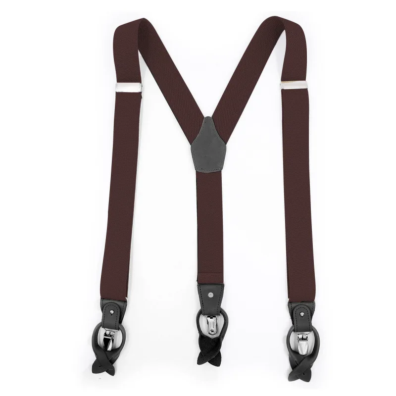 Men's Dual Braces Suspenders with Spaghetti Strap