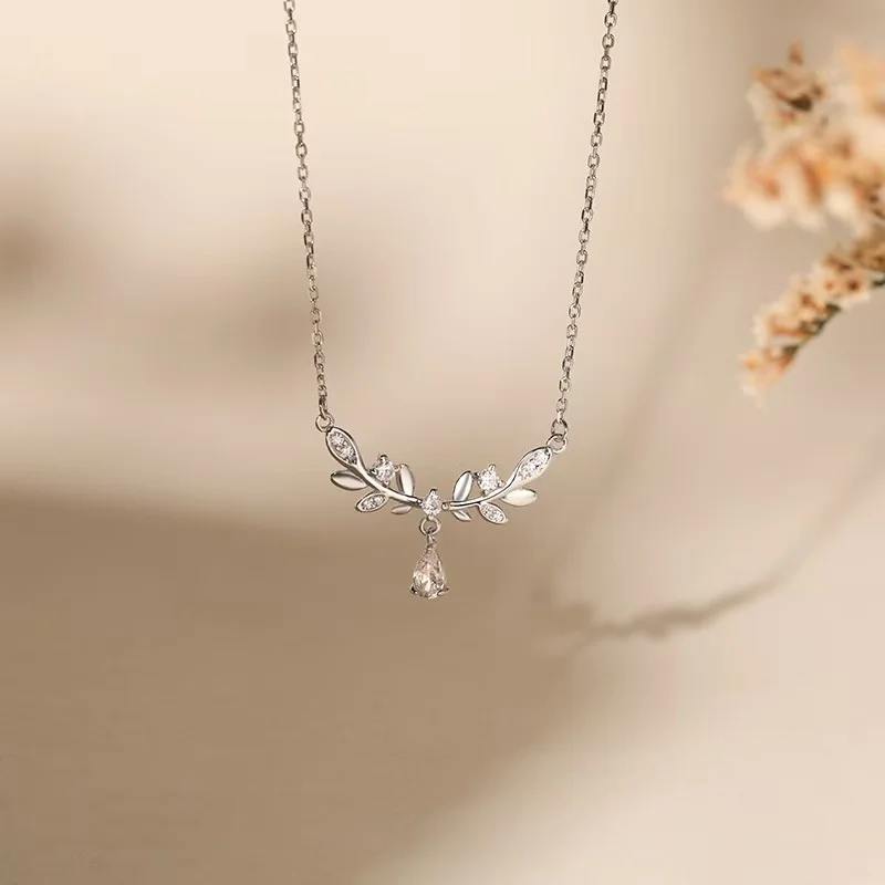 جديد 925 فضة شكل هندسي قلادة شخصية سحر امرأة قلادة المختنق هدية عيد ميلاد المرأة مجوهرات رائعة