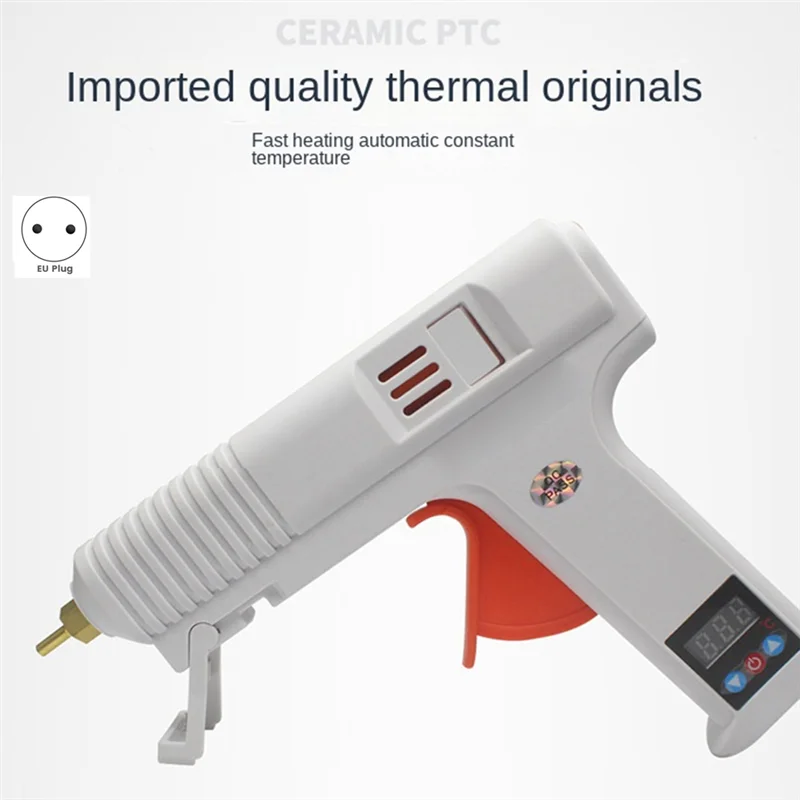 QWE-EU Plug ปืนกาวร้อน Hot Melt กาวปืนสําหรับรถ Dent Puller สําหรับเครื่องทําความร้อนหัตถกรรมซ่อมเครื่องมือปรับอุณหภูมิได้