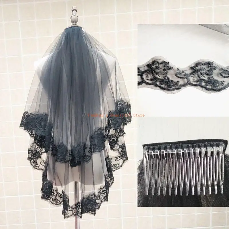 

N0HE Bridal Hair Bow Veil Bridesmaid Large Hair Bow Wedding Veil with Barrettes Bachelorette Party Supplies Photo Props