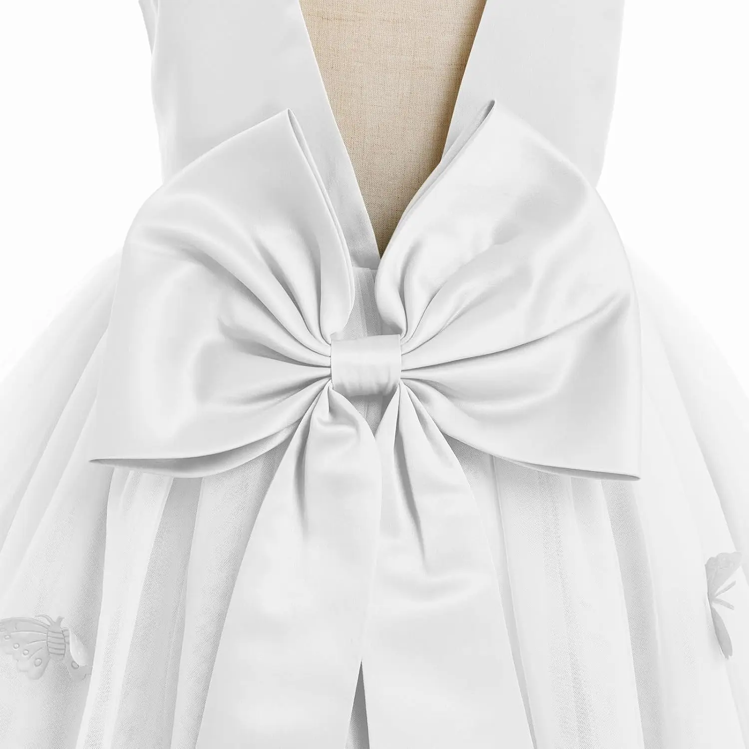 Vestido de mariposa 3D para niñas, vestido de fiesta de dama de honor pequeña, vestido de desfile para sesión de fotos de boda para niñas