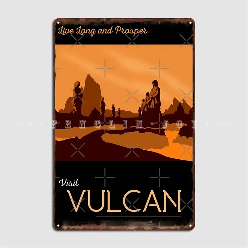 Vulcan Travel Metal Plaque Poster Wall Mural Pub Garage Personalized Plates Tin Sign Poster