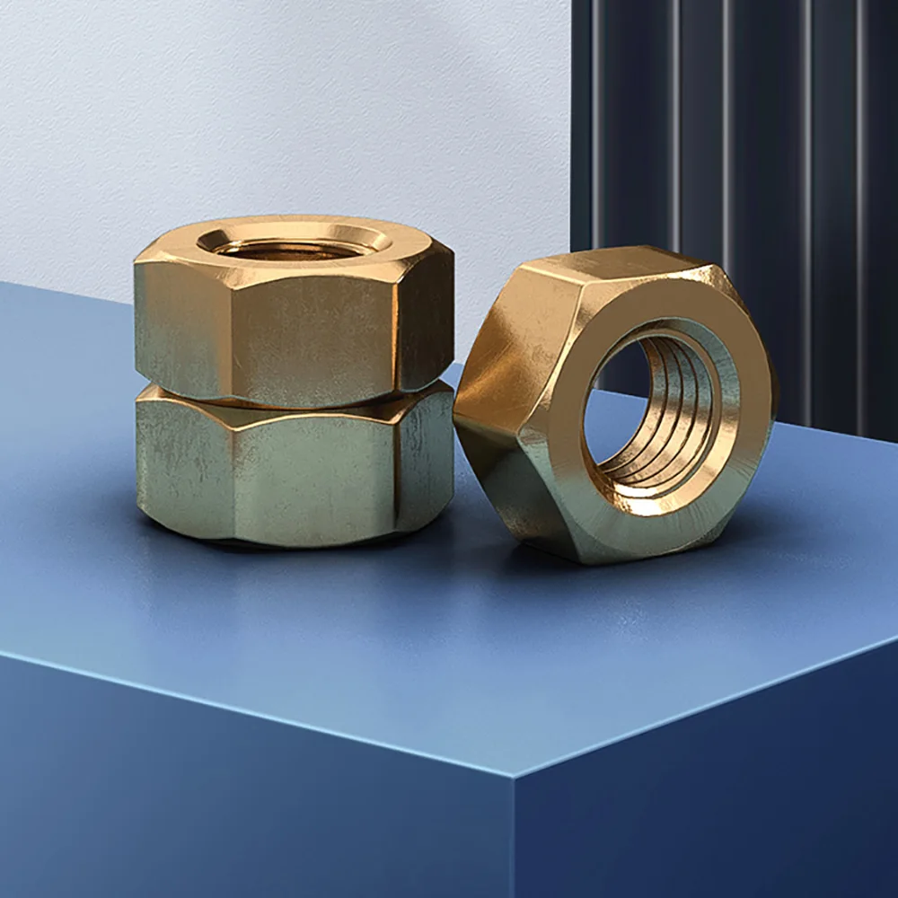Solid Brass Copper Hex Lock Nuts Metric Brass Hexagon Nut M1.4 M1.6 M2 M2.5 M3 M4 M5 M6 M8 M10 M12 M14 M16 M18 M20 M22 M24