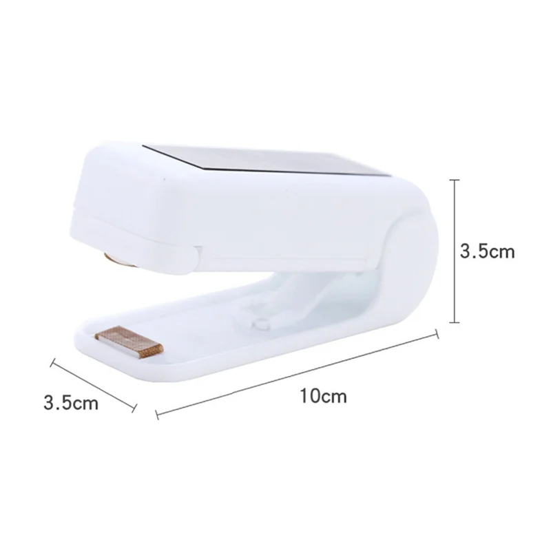 3X Sealer Plastic Package Storage Bag Mini Sealing Machine Handy Sticker and Seals White