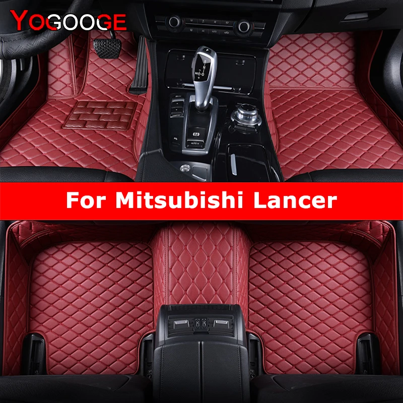 

YOGOOGE пользовательские автомобильные коврики для Mitsubishi Lancer, автомобильные ковры, аксессуары для ног
