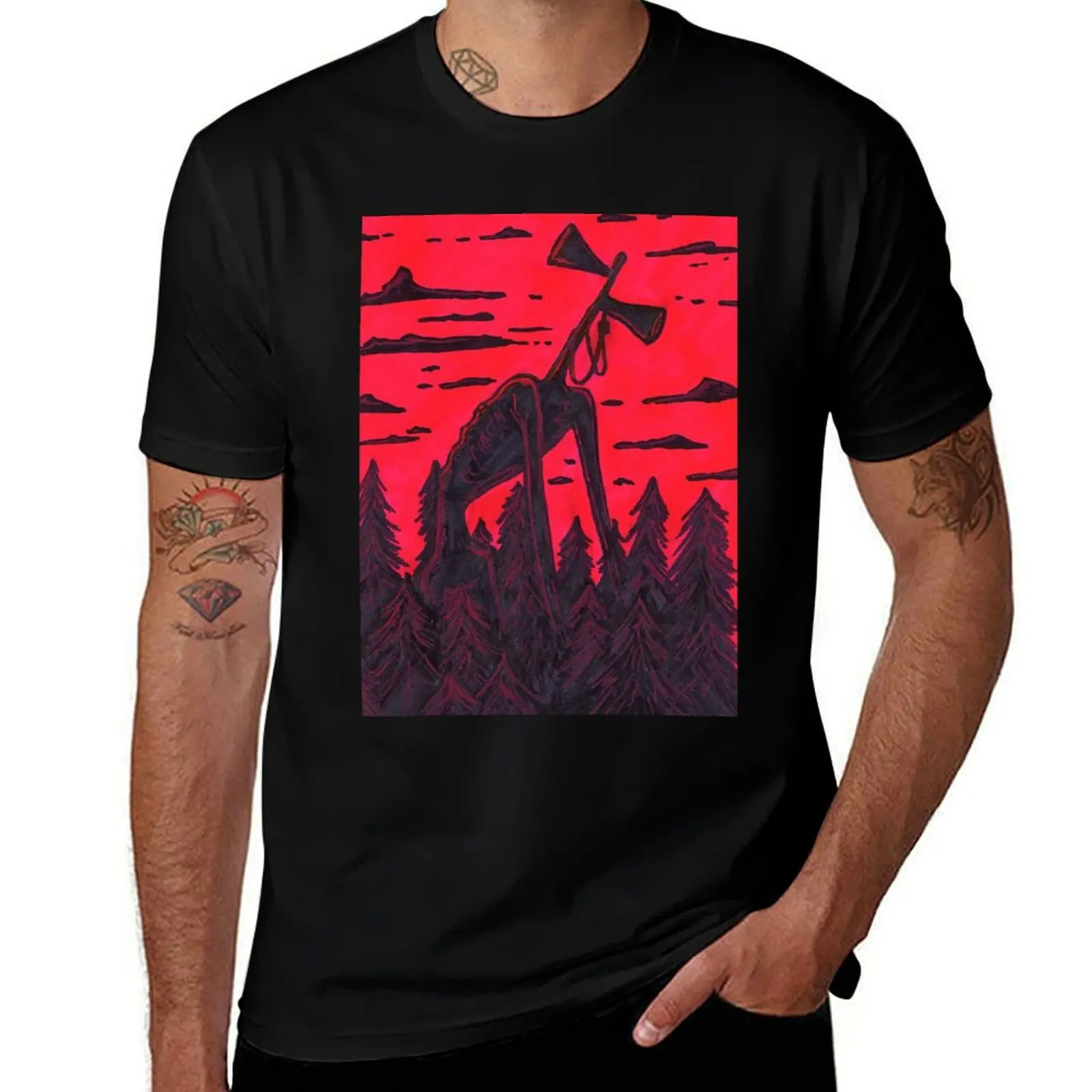 

Siren Head T-Shirt g man t shirts for men t shirts cotton 100%