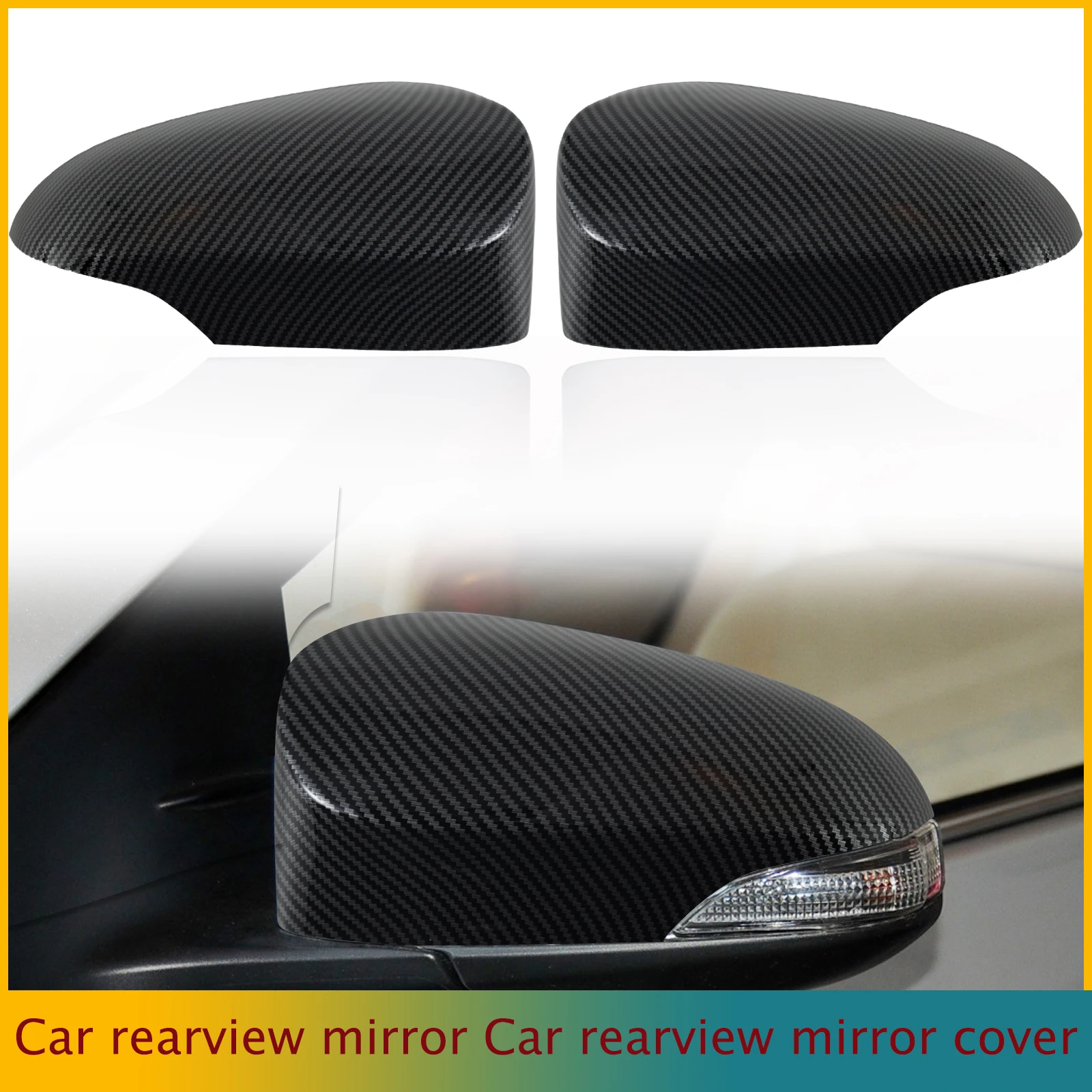 

Car Carbon Fiber Plastic Rearview Mirror Cover Cap Housing Fit For Toyota Corolla 2014-2019 Protective Cover for Exterior Mirror