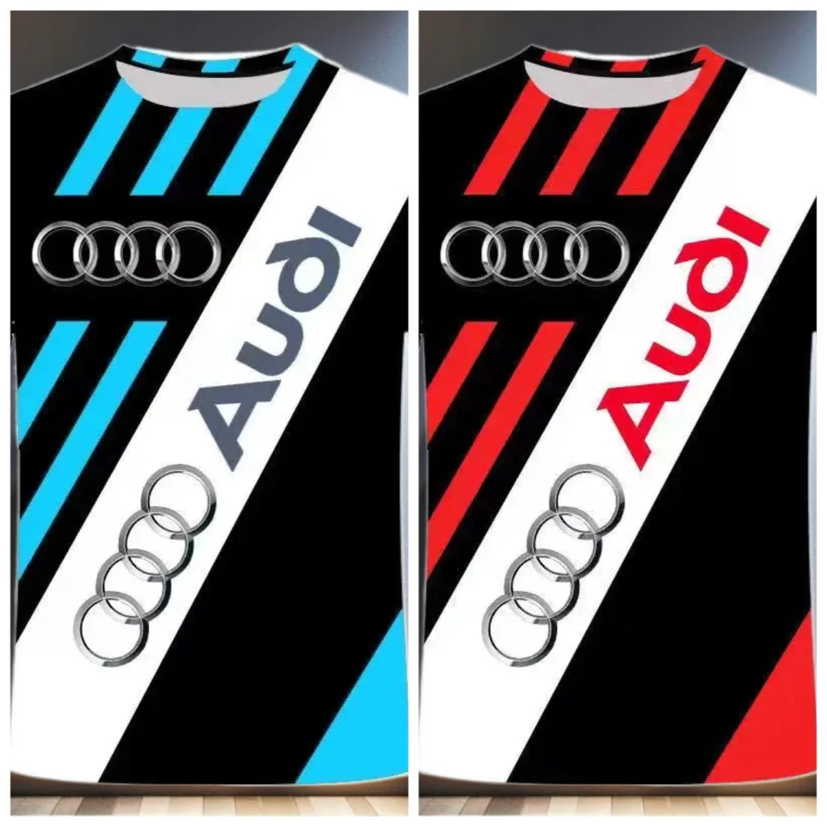 

2025/26 The Latest Hot Sale Audi Racing Short-sleeved Men's Sports and Casual T-Shirt in 2025 Comfortable Children'S Fashion