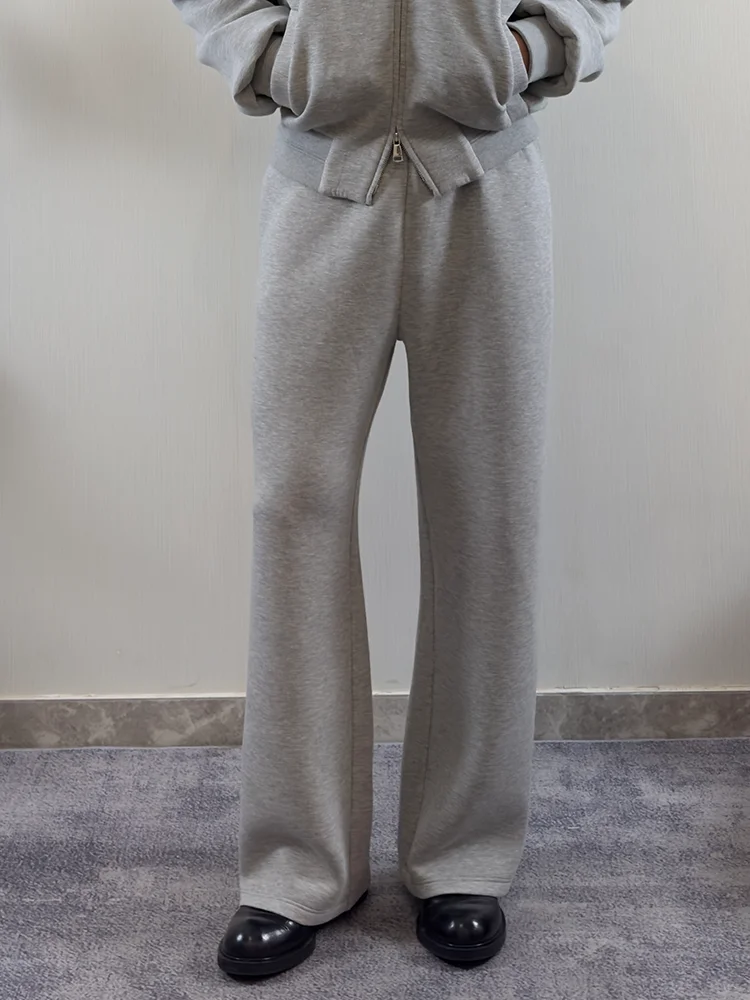 

Мужские повседневные прямые спортивные штаны на шнуровке для фитнеса, свободные спортивные длинные брюки для отдыха, Luy Roast Vibe