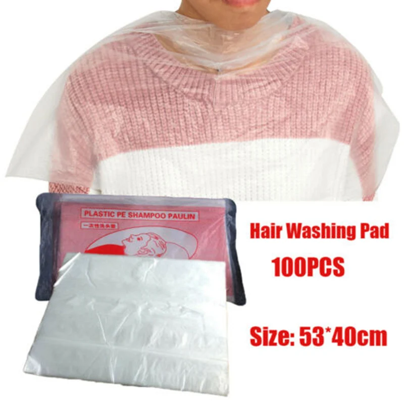 Disposable Hair Cutting Capes Hairdressing Waterproof Cloak Cape Home Dyeing Barbers Apron For Hair Salon Barbers 100/200pcs