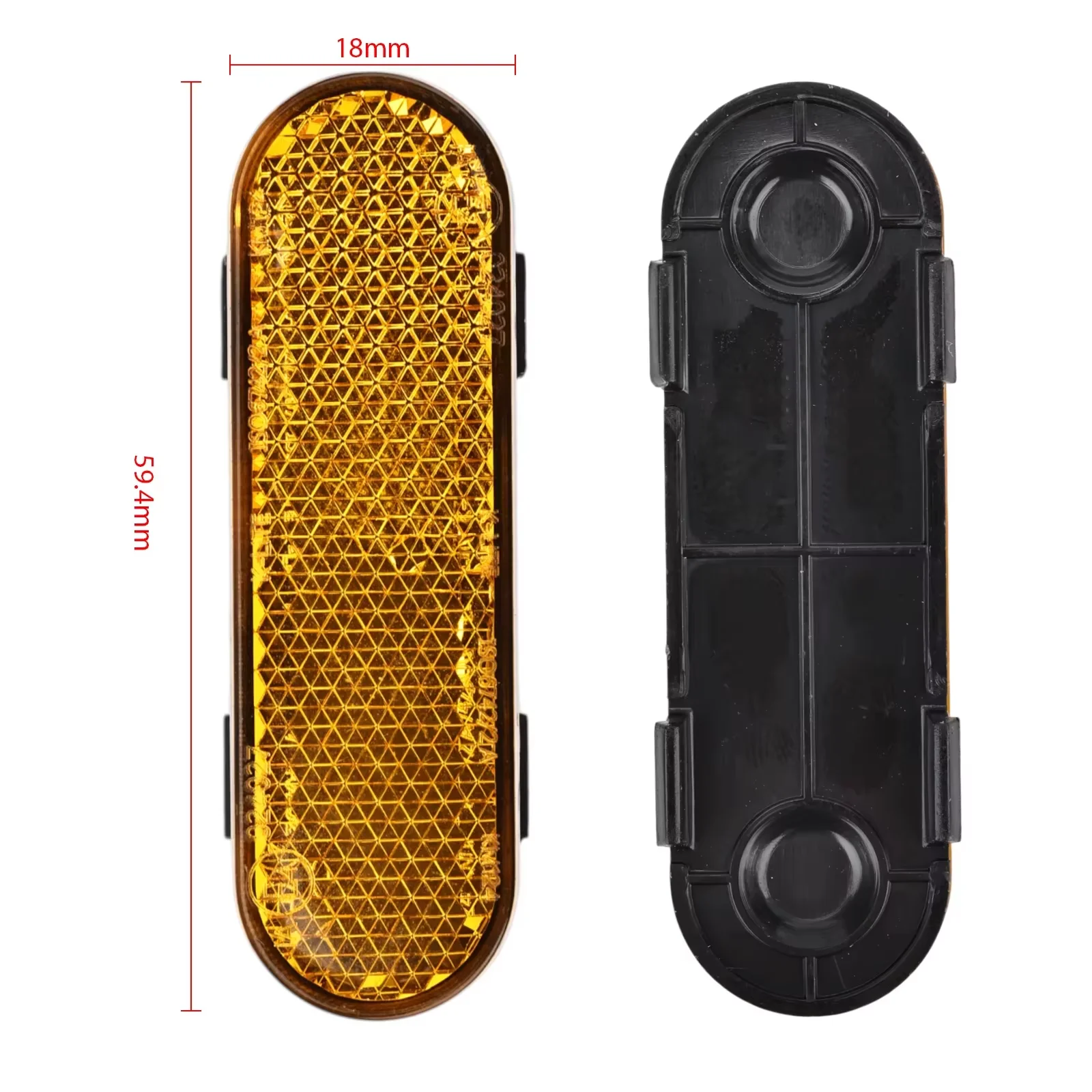 Side Reflector Left Right Reflecting Cover Base For Segway ZT3/ZT3 Pro Electric Scooter Front Pole Parts