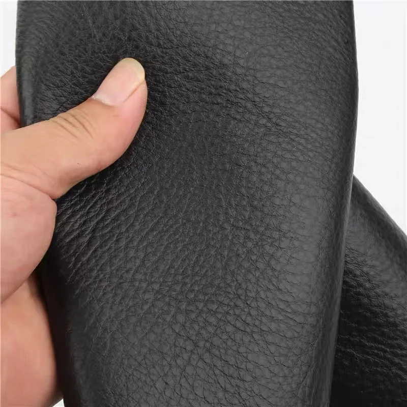 2mm black natural wear-patterned first-layer cowhide leather for car seats, sofas, beds, and soft covers, in one piece