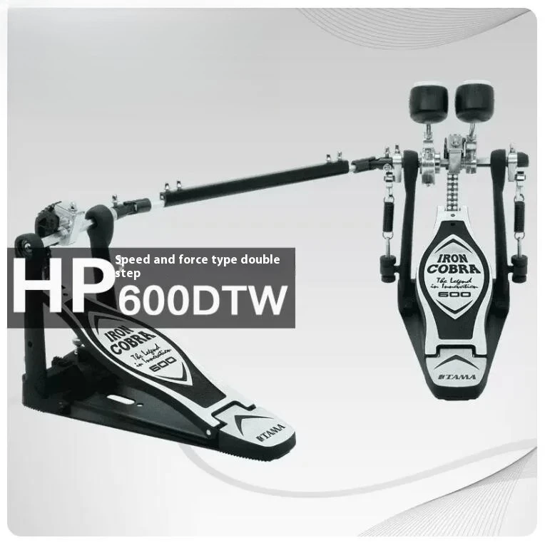 

Professional Bass Drum Pedal, Single and Double Chain Drive Pedal Set, Adjustable for Rock, Metal, Jazz and Practice Kit