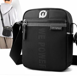 Sacs à bandoulière Oxford pour hommes, petit sac à bandoulière décontracté, fermeture éclair, poudres simples, mini sac à bandoulière pour téléphone, bolso hombre eldEmbed as