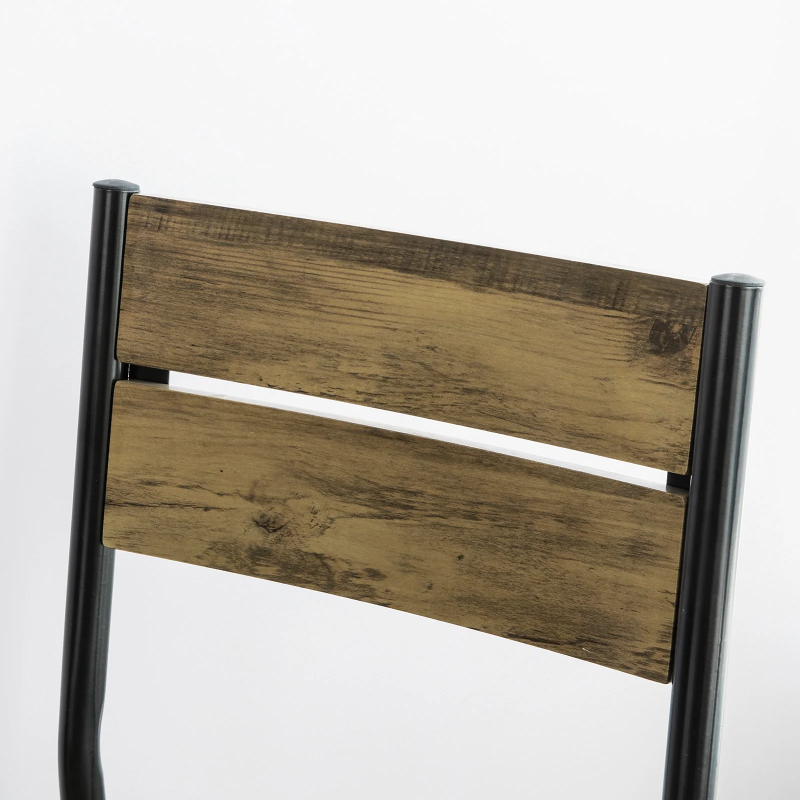 SoBuy FST72-Nx4 4er Set Esszimmerhocker, Küche, Restaurant Esszimmerstuhl Hocker Holzstuhl mit Rückenlehne 39x42x82 cm – Detail 2