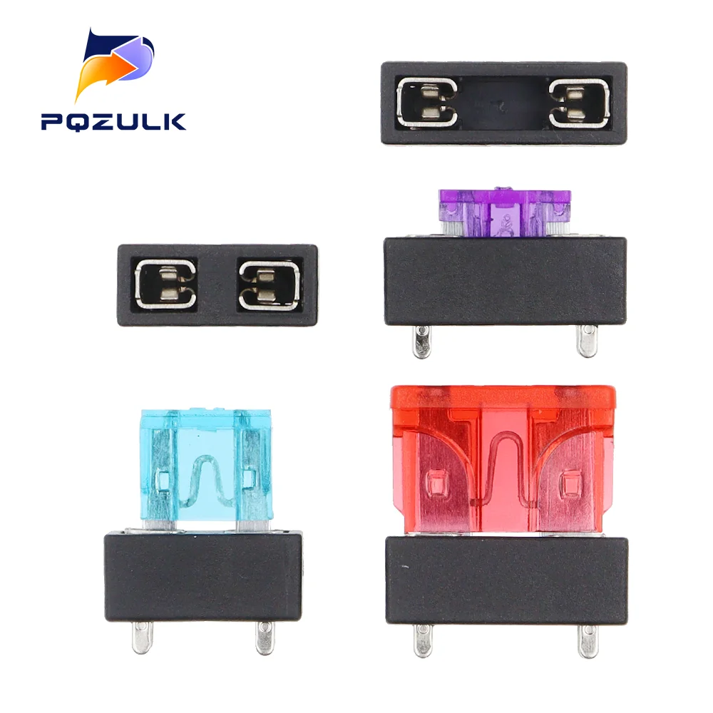5PCS Micro Mini Small Medium 250V Uchwyt bezpiecznika samochodowego 4Pin Plastikowy klips Bezpiecznik Gniazdo PCB Montaż panelowy Bloki ubezpieczeniowe Bezpieczeństwo