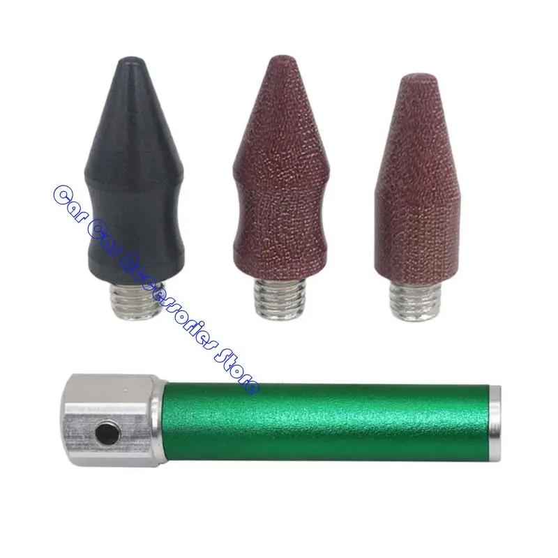 

242D Automotive Repair Tool Car Dent Traceless Tap Down Pen Sheet Metal Dent Repair Leveling Pen with 3 Interchangeable Head