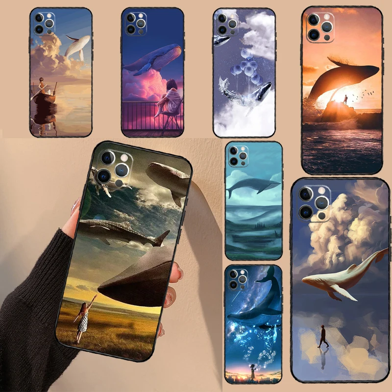

Волшебный чехол для телефона «Летающий кит» для iPhone 17 Pro 17 Air 17 Pro Max, задняя крышка