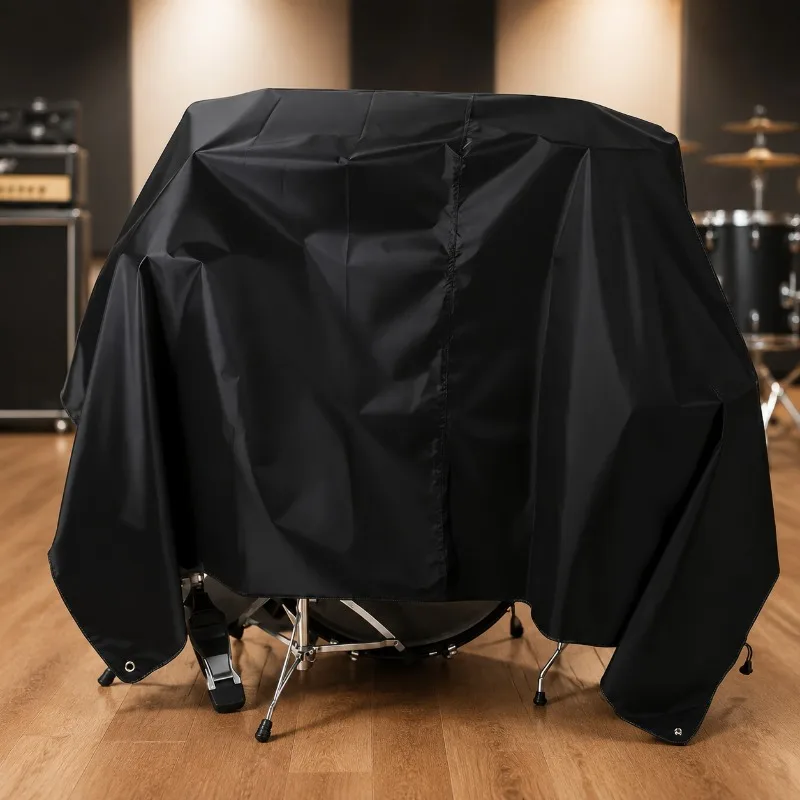 Waterproof Drum Set Cover Dustproof Anti UV Protection Cover for Jazz Acoustic Drum Kit Musical Instrument Storage Protector