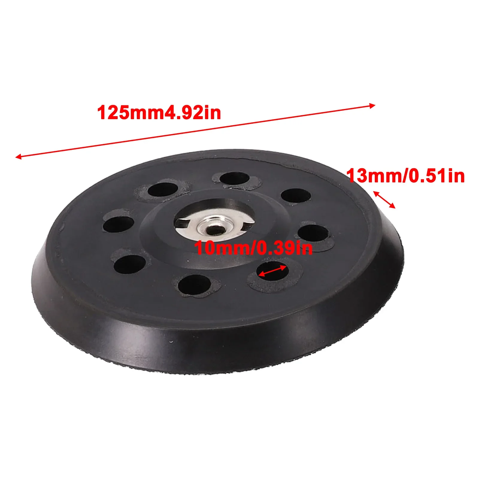 

Tool Parts Sanding Pad Pad Replacement Polishing Disc Support Plate 13mm 5 Inch/125mm For Metabo SXE 325 Intec 425