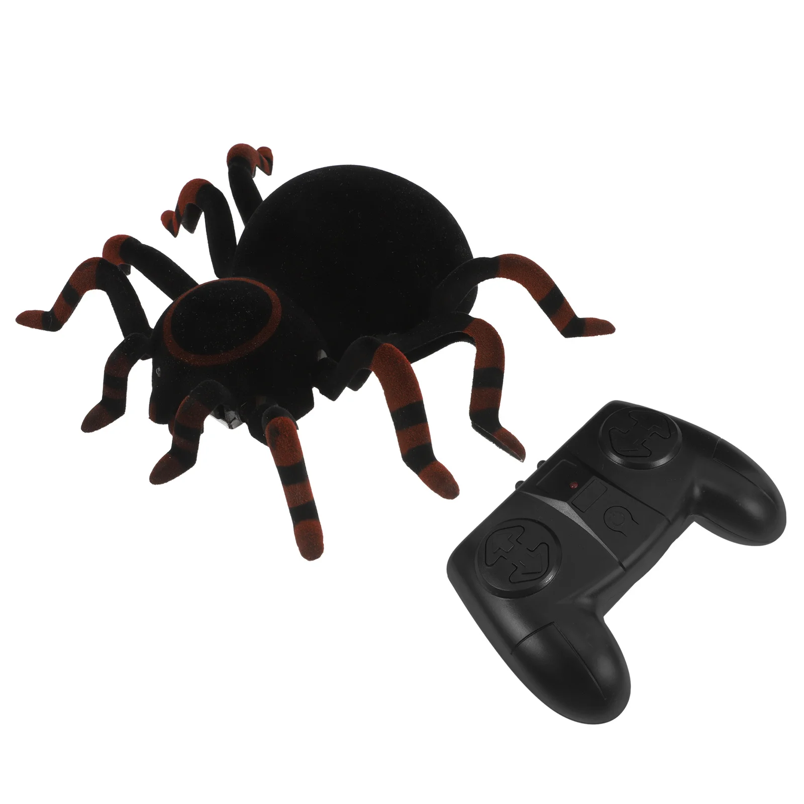 Remote Wall Climbing Spider Simulation Scared Trick Electronic Black 18x15cm Scared Joke Prank Control Gift for Kids