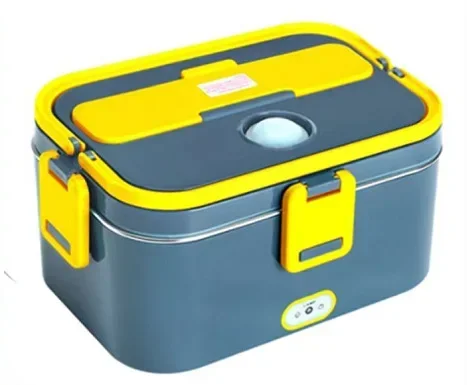 Portable electric lunch box 1 bottle pc car stainless steel plastic 2-in-1 household insulation heating lunch box can be plugged