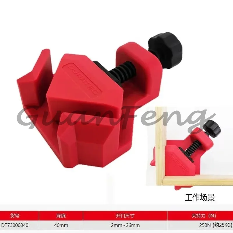 4‑Pack 90‑Degree Right‑Angle Corner Clamps, Quick‑Adjust Spring‑Loaded Woodworking Angle Holder, Photo & Picture Frame Fixing view 6