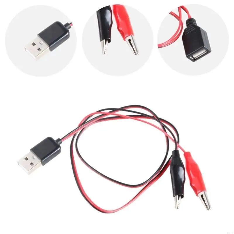 학교, 공장, 회사 사용, 60cm 용 2 클램프 다기능 테스트 케이블이있는 E1PF USB 5V 테스트 라인