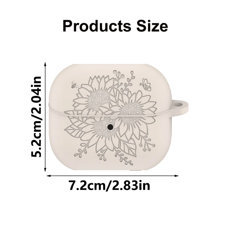 Capa protetora silicone flexível para botões 3, fone ouvido sem fio, à prova choque, uso diário, dropship