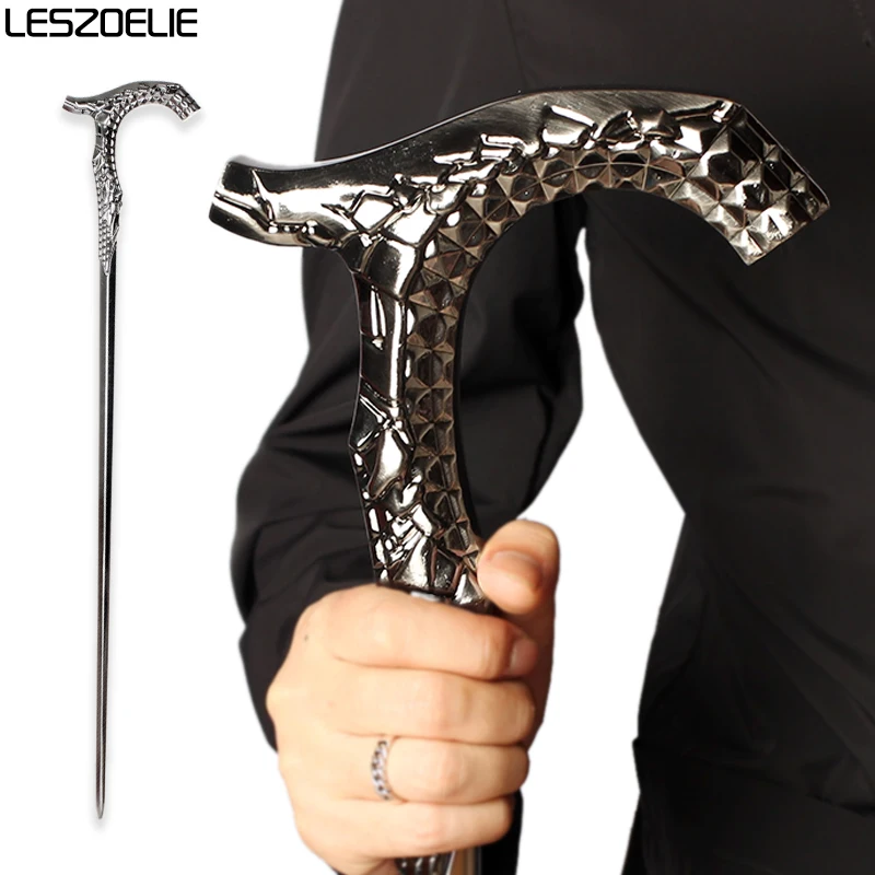 Ekspresowa wysyłka luksusowego kija ze stopu cynku laska mężczyzn i kobiet Steampunk smoczych pałeczek dekoracyjne laski