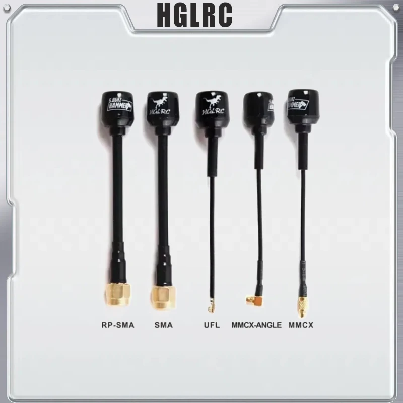 

HGLRC Mini Hammer FPV Antenna 87mm 5.8G 2.5DB for RC FPV Freestyle Drones VTX FPV Goggles DIY Parts