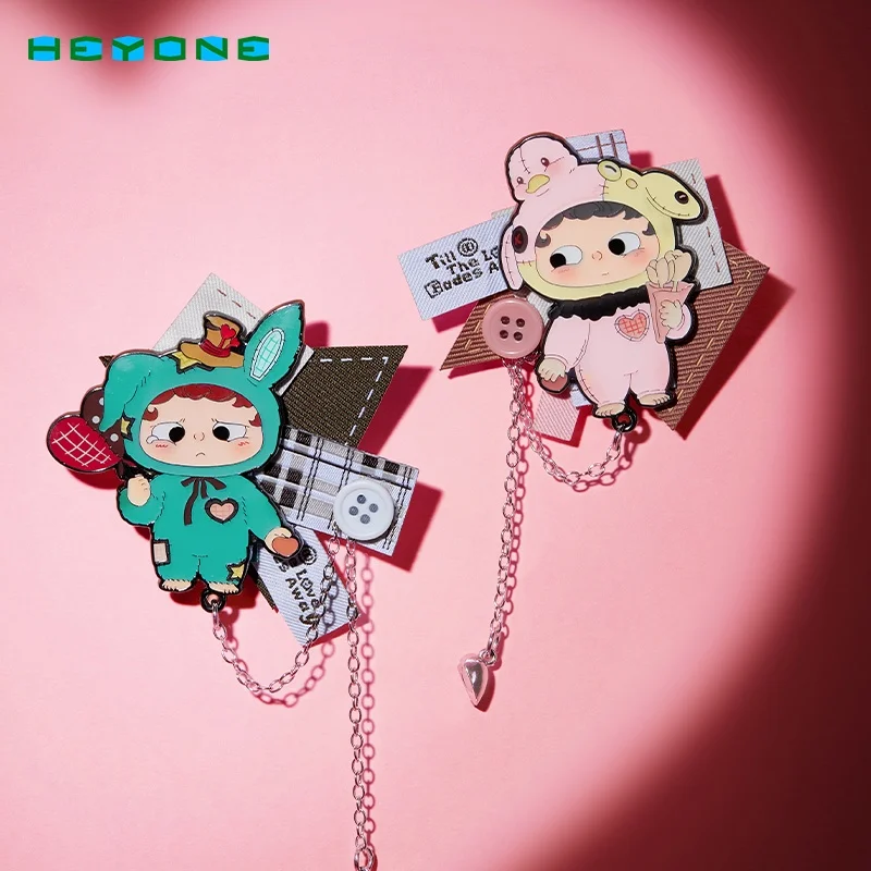 Heyone I AM WAITING シリーズ ビニール ぬいぐるみ ブラインド ボックス キャンバス バッグ バッジ ウォーター カップ バレンタイン ギフト