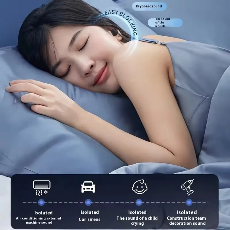 مرشح الضوضاء الأذن المقابس إلغاء الضوضاء للنوم قابلة لإعادة الاستخدام الحفلات سدادة الأذن مقاوم للماء السباحة سدادات عازلة للصوت منتجات السلامة #5