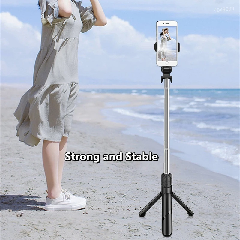 COOL DIER New Extended Bluetooth Selfie Stick Tripod With Remote Shutter Foldable Phone holder Monopod For Android IOS TikTok