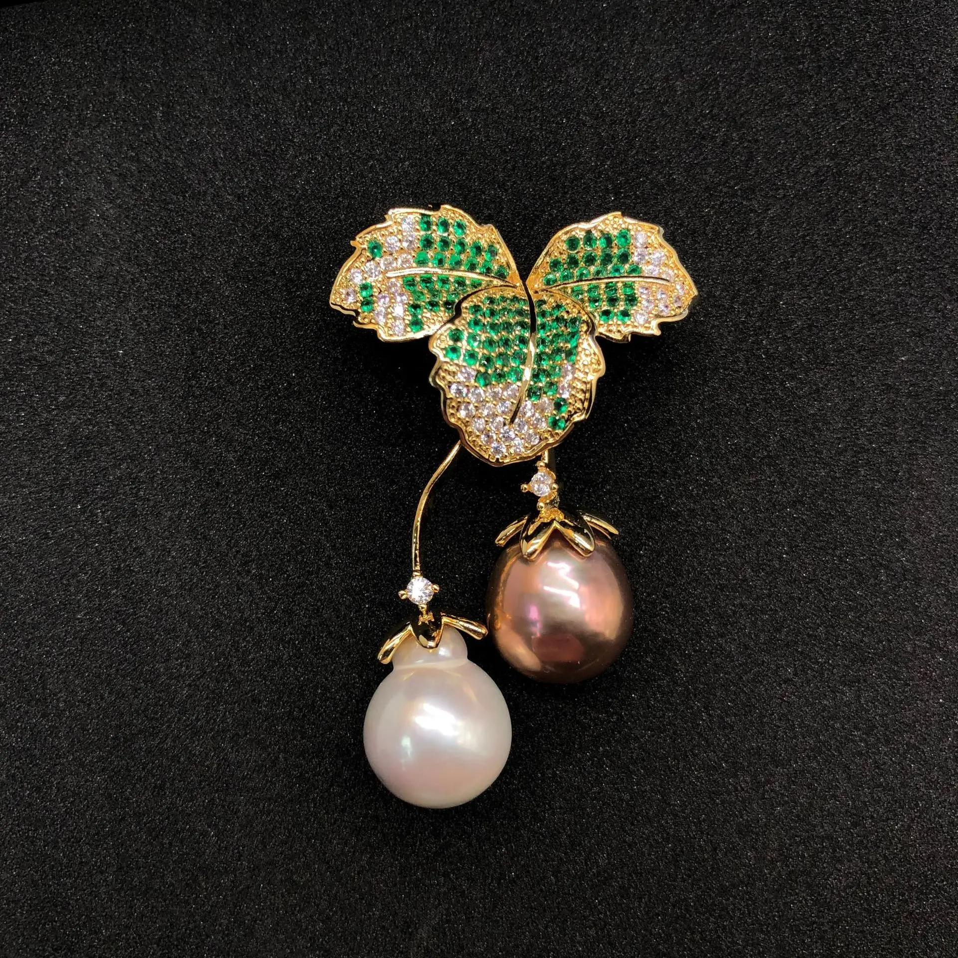 بروش إديسون على شكل فراشة، بروش عصري راقي مرصع باللؤلؤ إديسون، ملابس نسائية فاخرة خفيفة #1