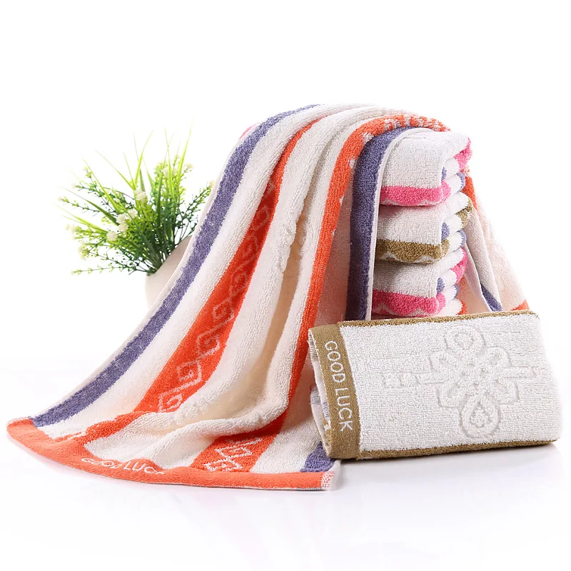 Strong Twist Cotton Towel Set, Face Hand Towel, Bath, Soft, High Quality, Wholesale, New, 100g, 2017