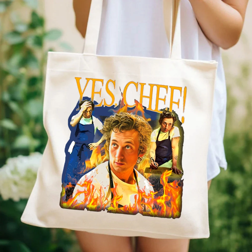 YES CHEF! Tote Bags Homage Women's Handbag TV Show Shopping Bag Richie Gift Original Beef Berf Chicagoland Bear Bags for Women's