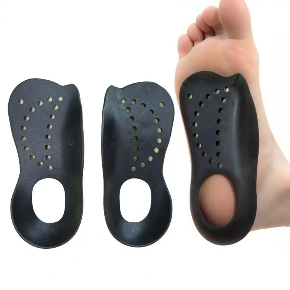 

1 Pair Flat Feet Insoles Ultra-thin Cut Out Heel Non-slip Texture Flat Feet Insoles Flat Feet O-shaped Legs Arch Support